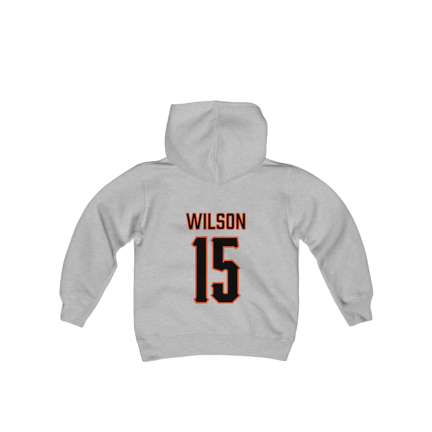 Youth Garret Wilson #15 Cursive Cowboys Hoodie