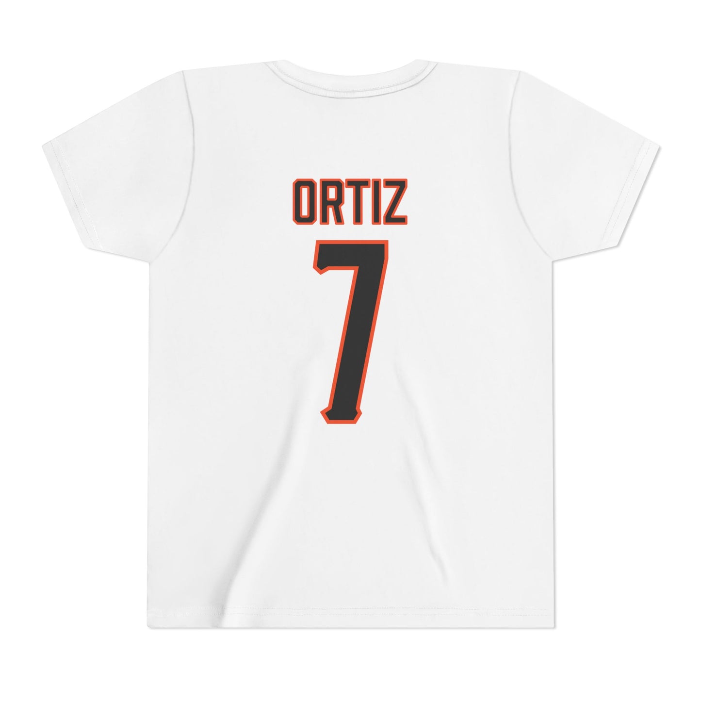 Youth Avery Ortiz #7 Cursive Cowboys T-Shirt