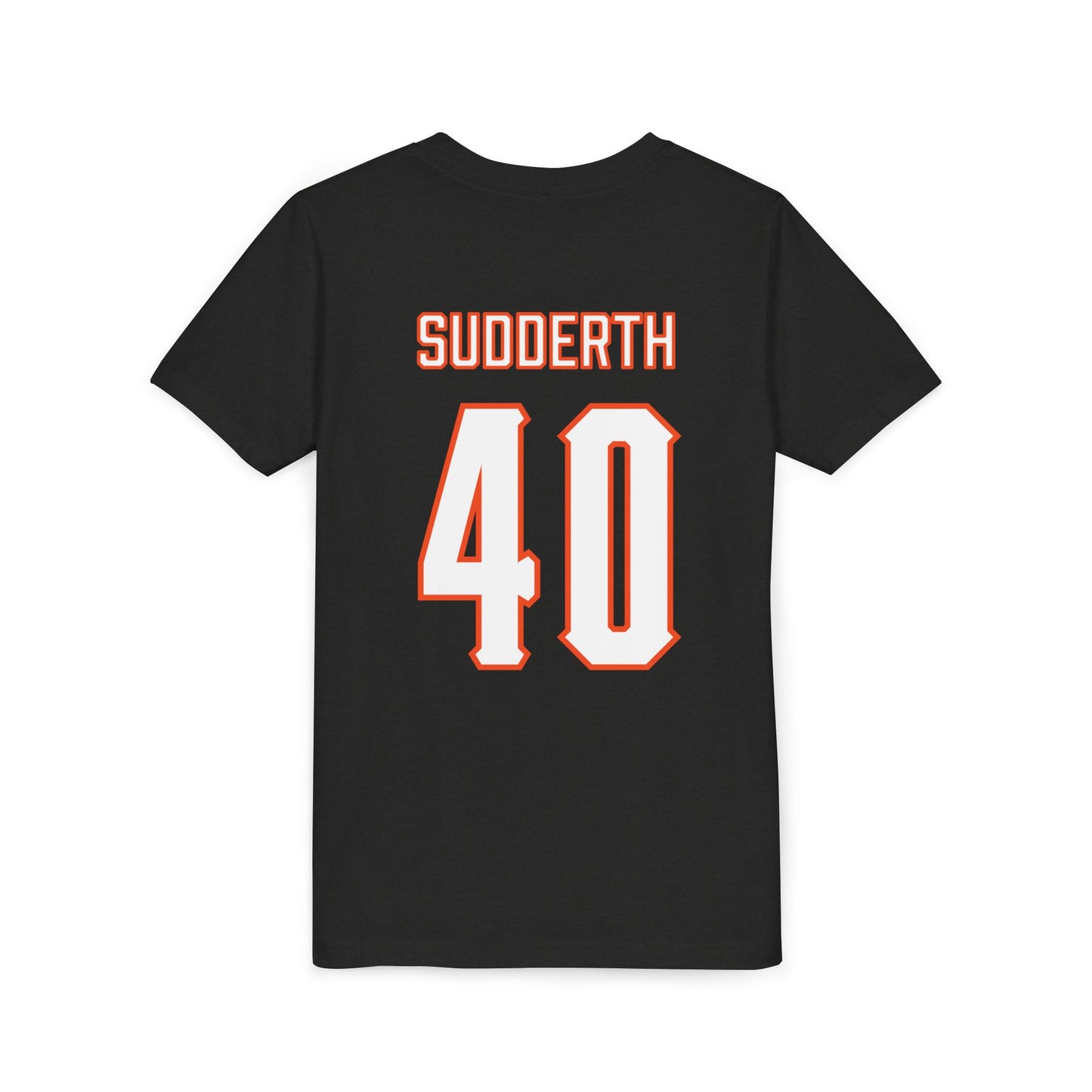 Youth Cale Sudderth #40 Cursive Cowboys T-Shirt