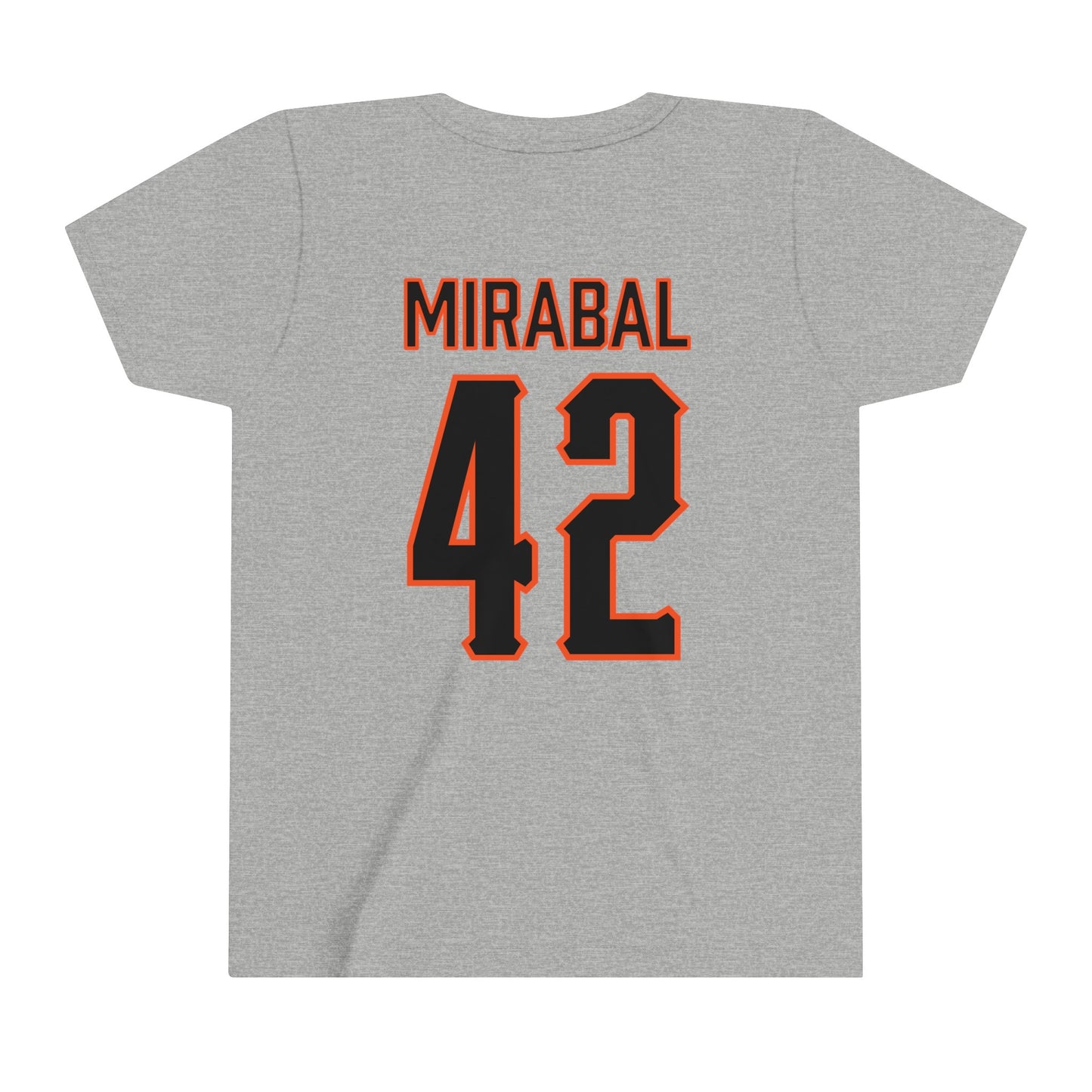 Youth Grant Mirabal #42 Cursive Cowboys T-Shirt