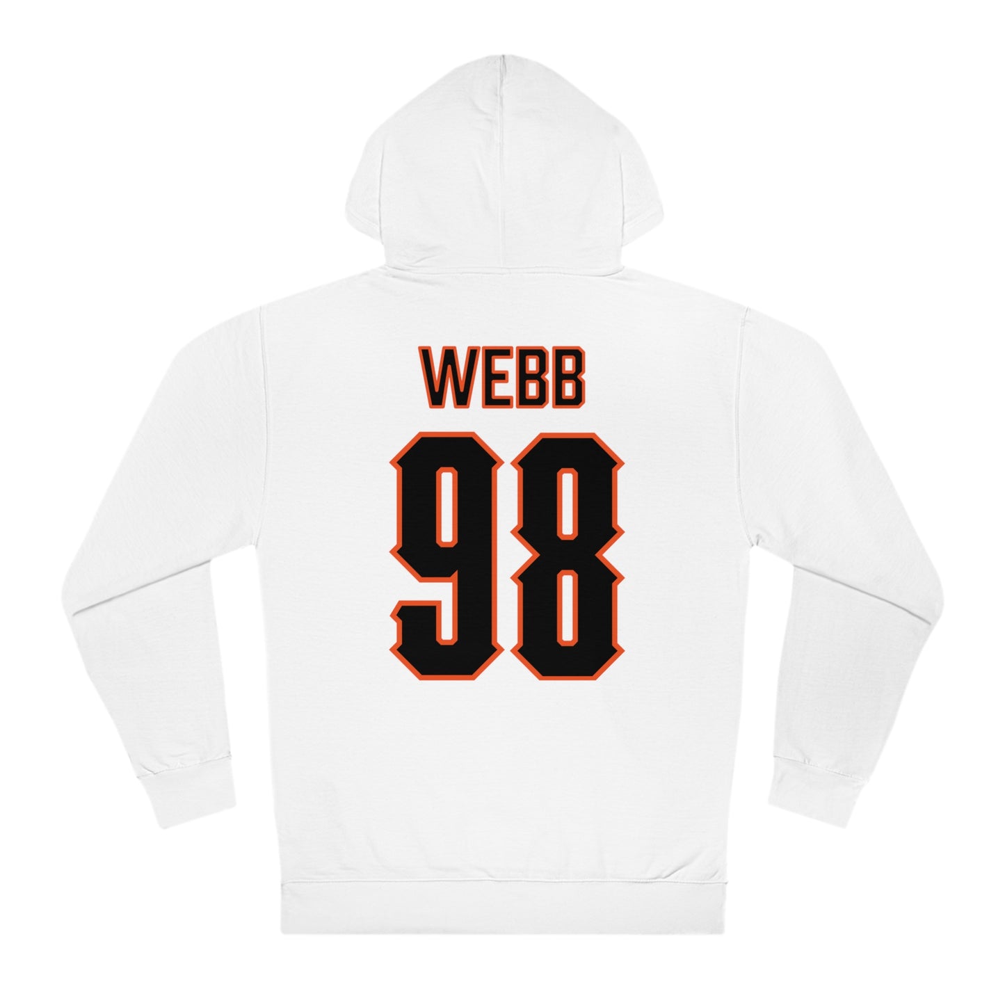 Luke Webb #98 Cursive Cowboys Hoodie