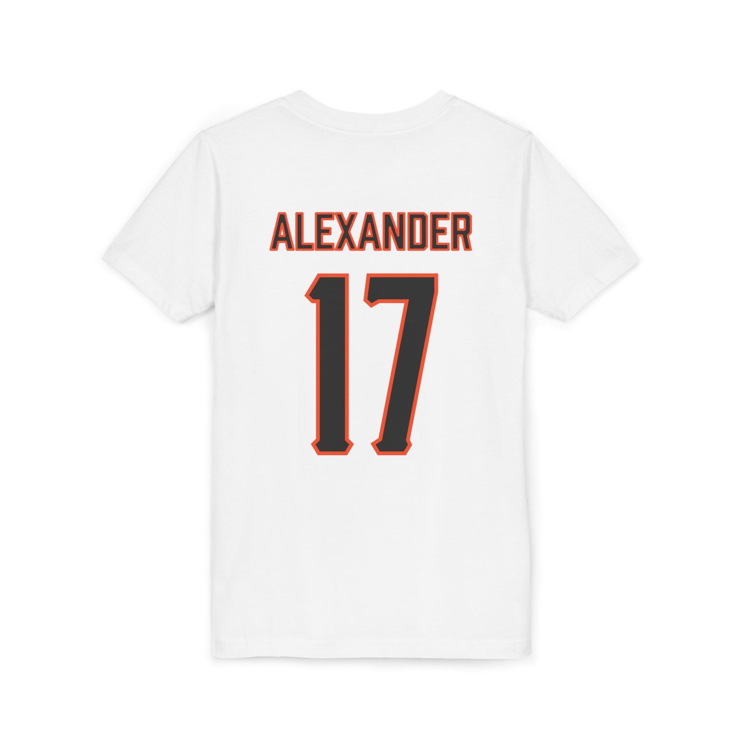 Youth Elijah Alexander #17 Cursive Cowboys T-Shirt